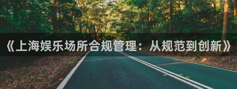 福建杏宇机电股份公司：《上海娱乐场所合规管理：从规范到创新》